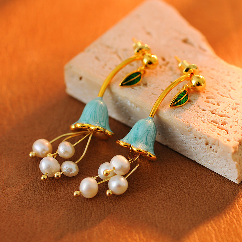 Isabel Lily-of-the-valley Flower Earrings