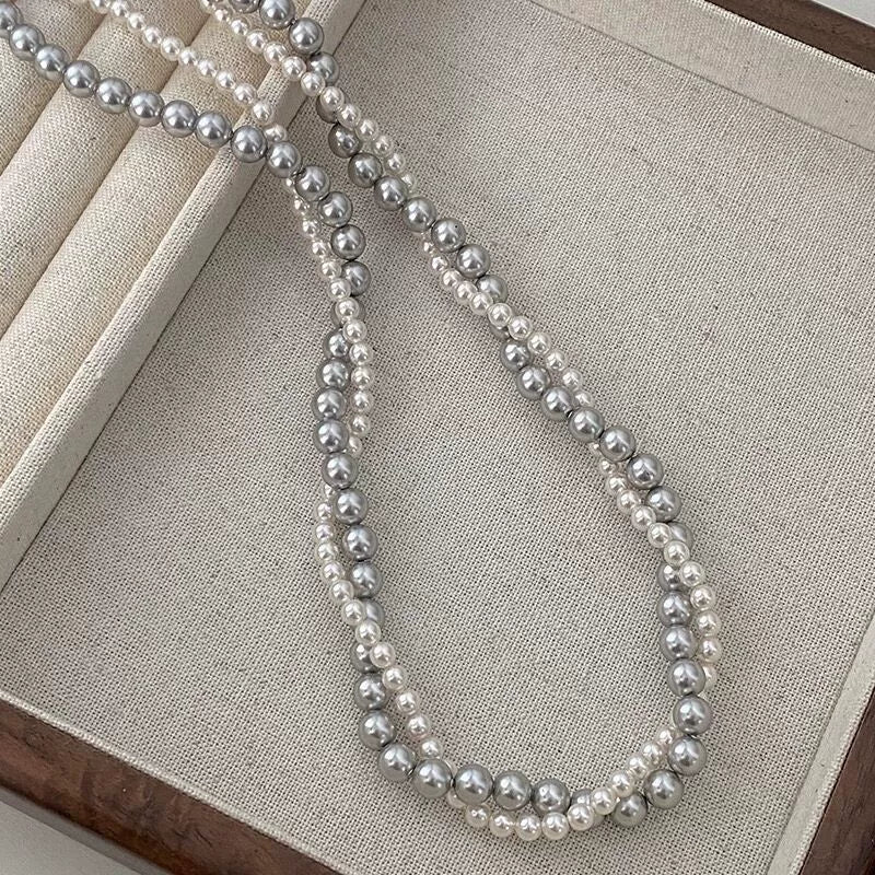 Tessa Double Layered Pearl Necklace