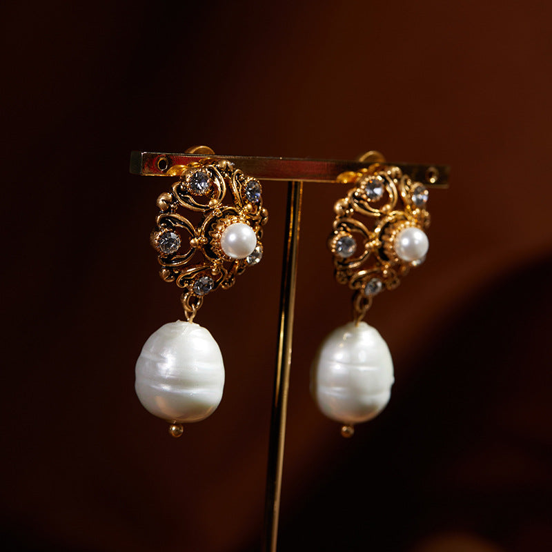 Jemma Vintage Lace Hollowed-out Earrings