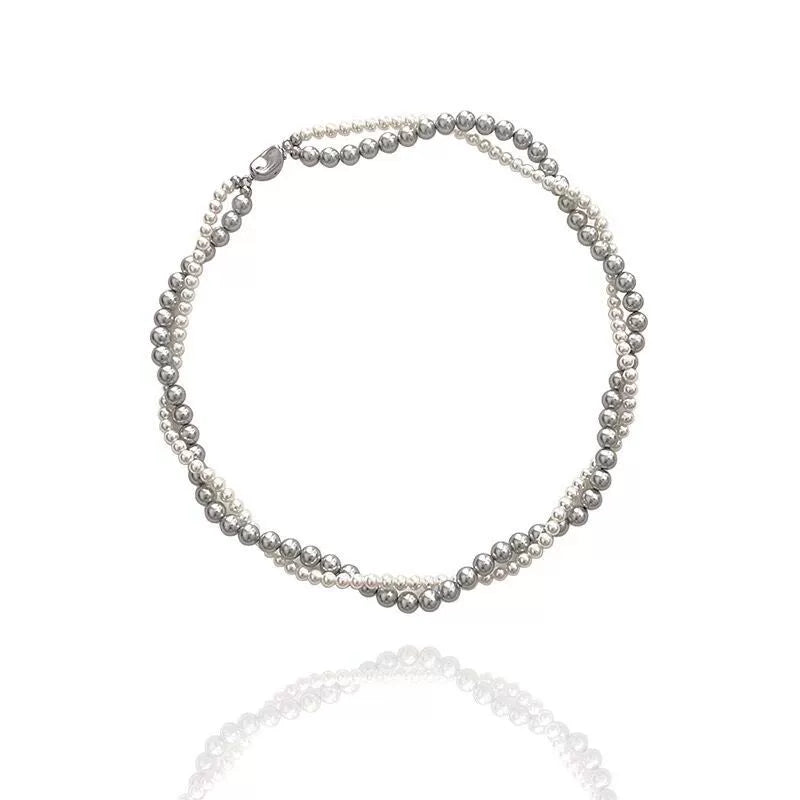 Tessa Double Layered Pearl Necklace