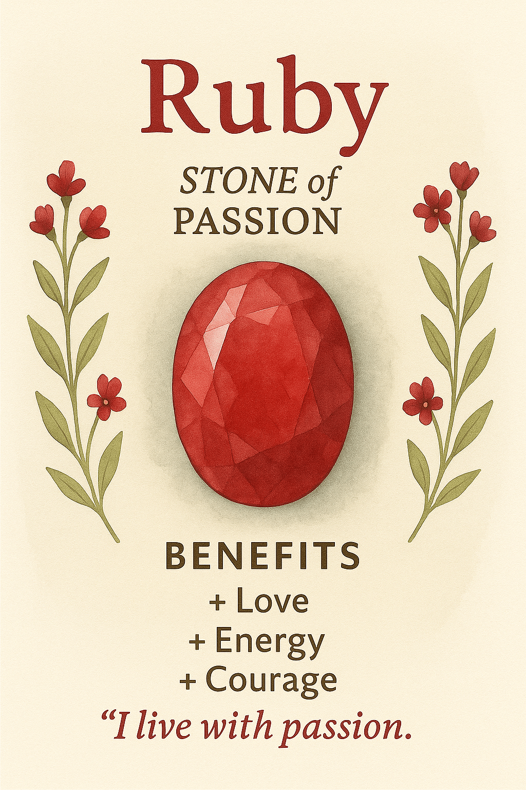 Crimson Heart Floating Ruby Ring