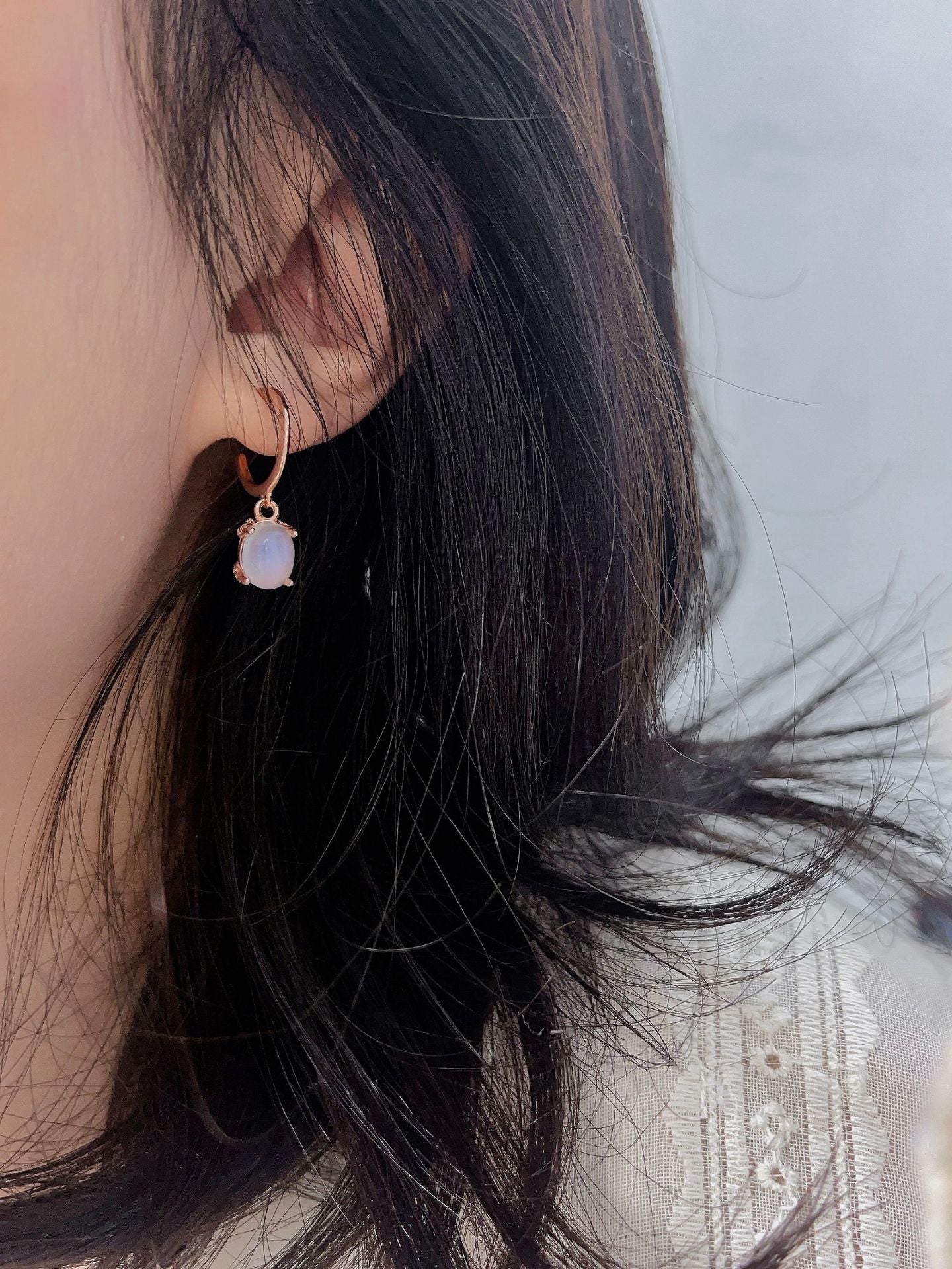 Bettina Moonstone Earring
