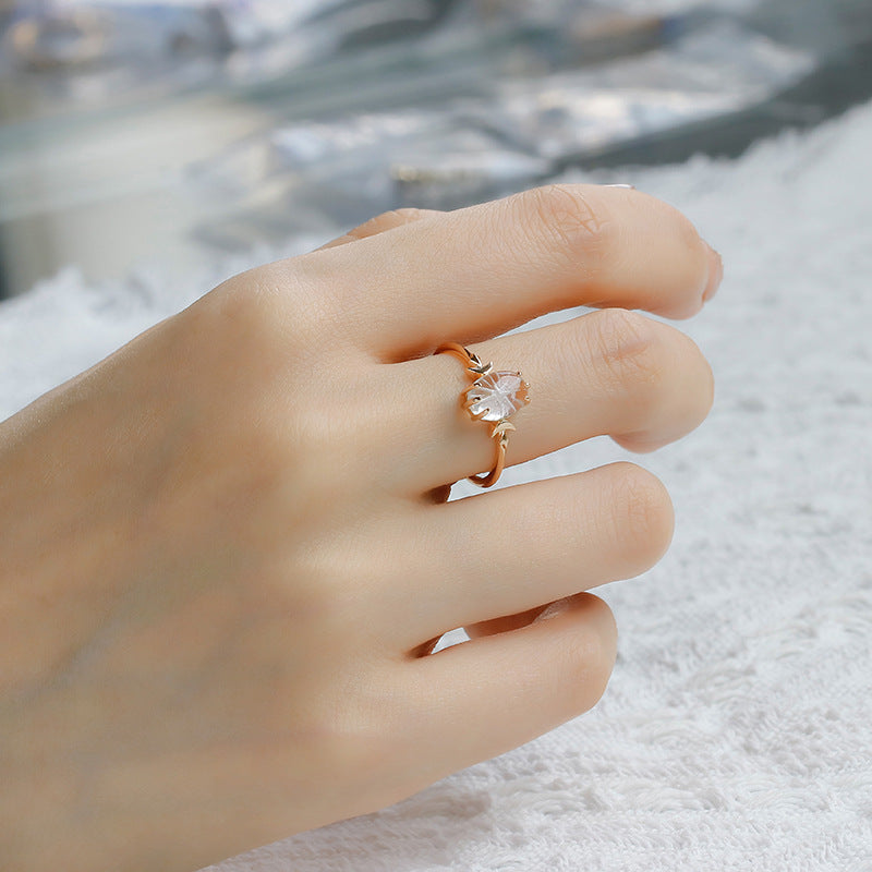 Moonlight Petal Ring