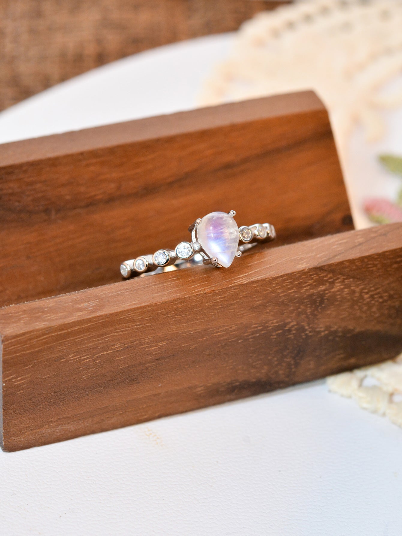 Undine Moonstone Ring