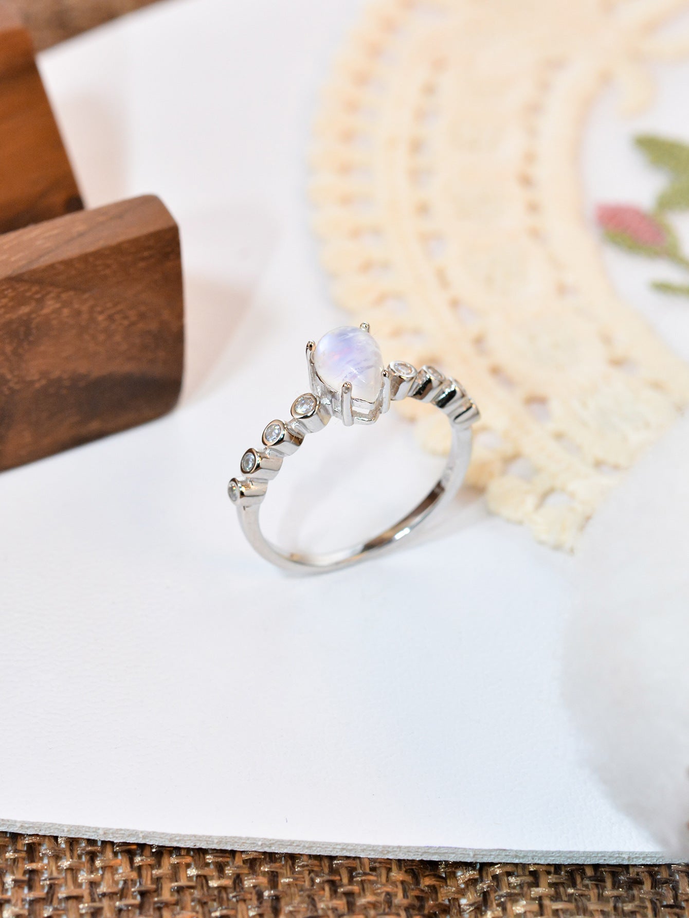 Undine Moonstone Ring