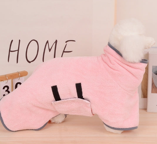 Pet Bathrobe Clothes Bath Towel