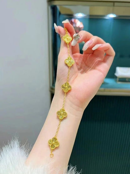 Golden Floral Bracelet