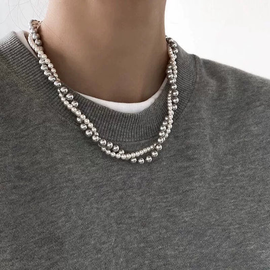 Tessa Double Layered Pearl Necklace