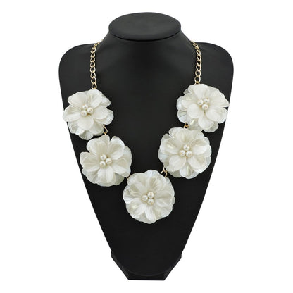 Acrylic Floral Necklace