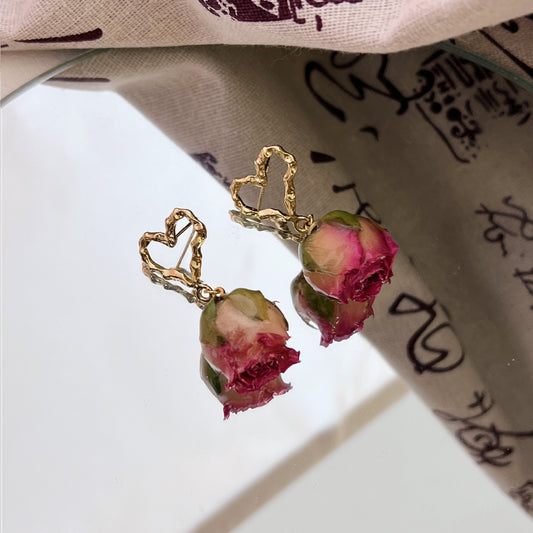 Rose Floral Earrings