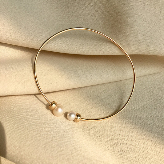 Sophia 14K Gold-Filled Double Pearl Bracelet