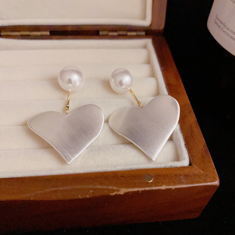 Blair Pearl Heart Stud Earrings