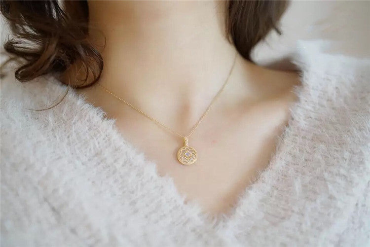 Jasmine 14K Gold-filled  Moonstone Necklace