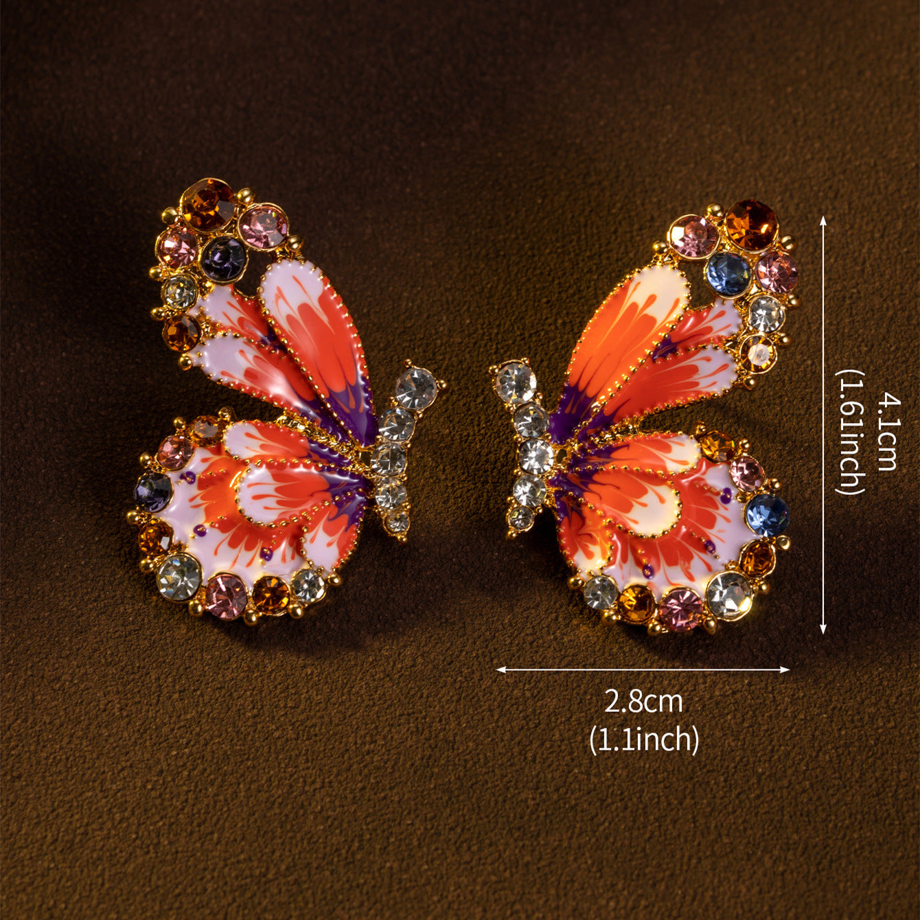 Tessa Pearl Butterfly Stud Earrings