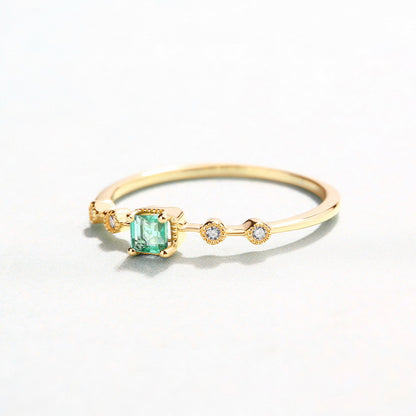 Domi 14K Gold Emerald Ring