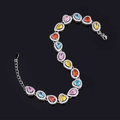 Colorful Irregular Zircon Bracelet