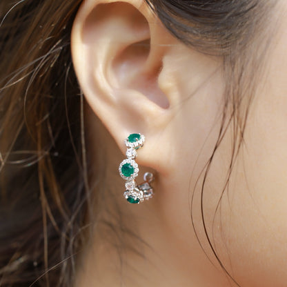 Minty Emerald Green Earrings