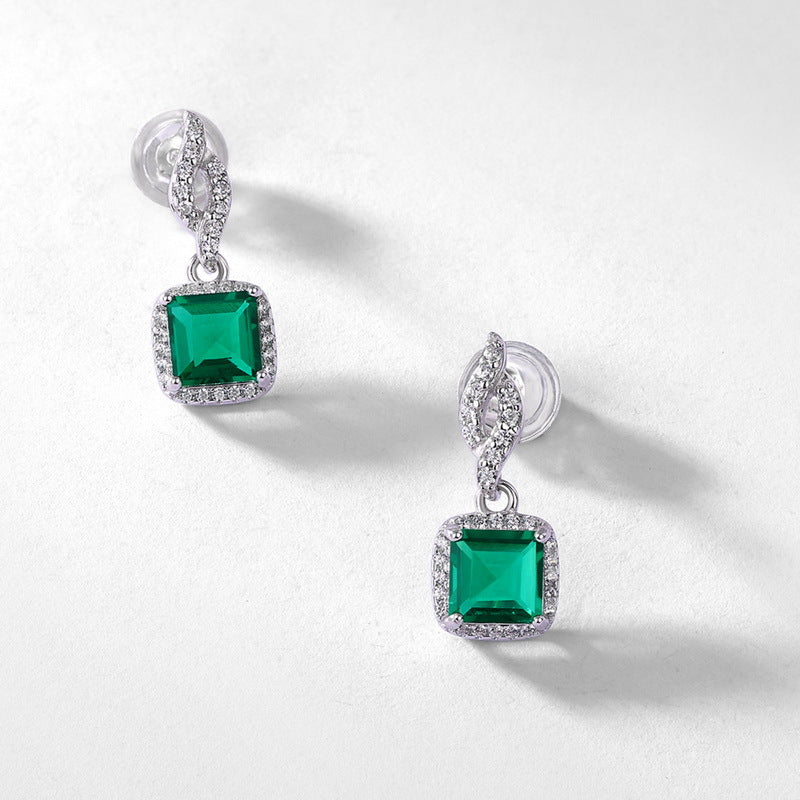 Aisha Emerald Green Earrings