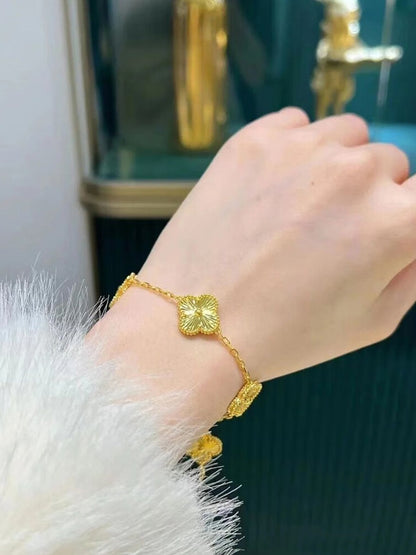 Golden Floral Bracelet