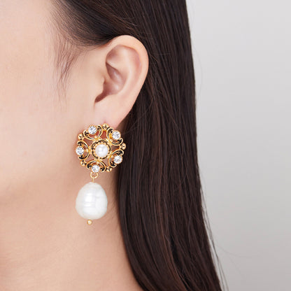 Jemma Vintage Lace Hollowed-out Earrings