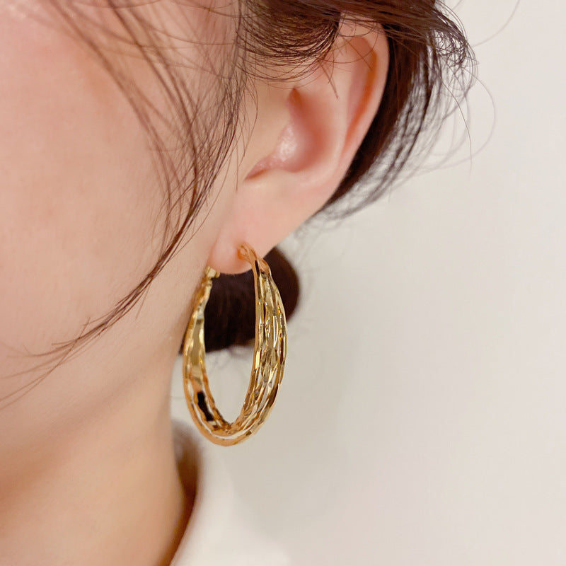 Laura Metal Twisted Ear-cuffs