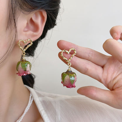 Rose Floral Earrings