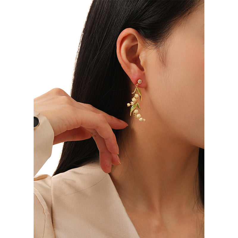 Lily of the Valley Drop Earrings