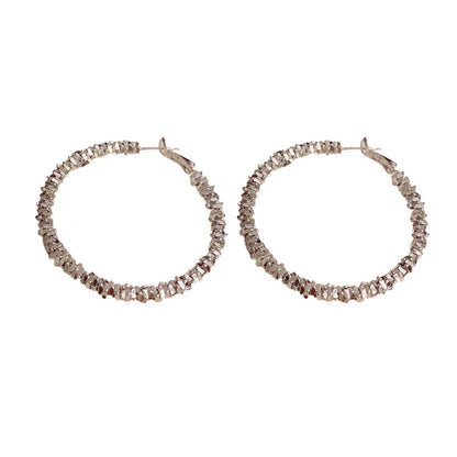 Penny Vintage Geometric Large Hoop Earrings