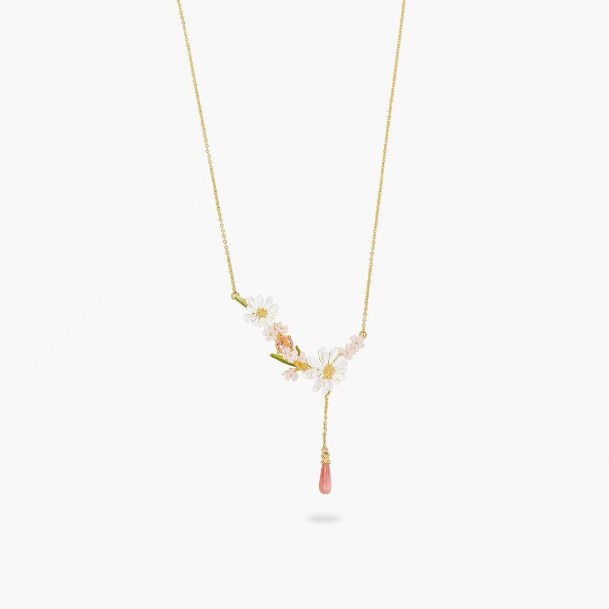 Rosie Enamel Flower Necklace