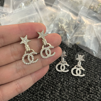 Star Double C Earrings