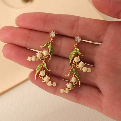 Lily of the Valley Drop Earrings