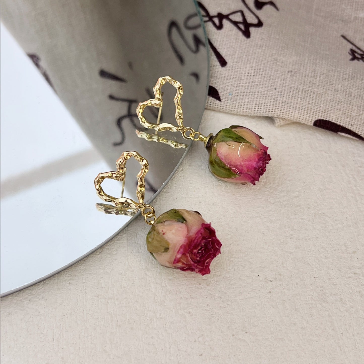 Rose Floral Earrings