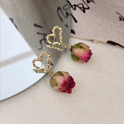 Rose Floral Earrings