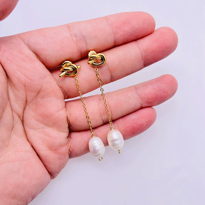 Anastasia Detachable Tassel Pearl Earrings