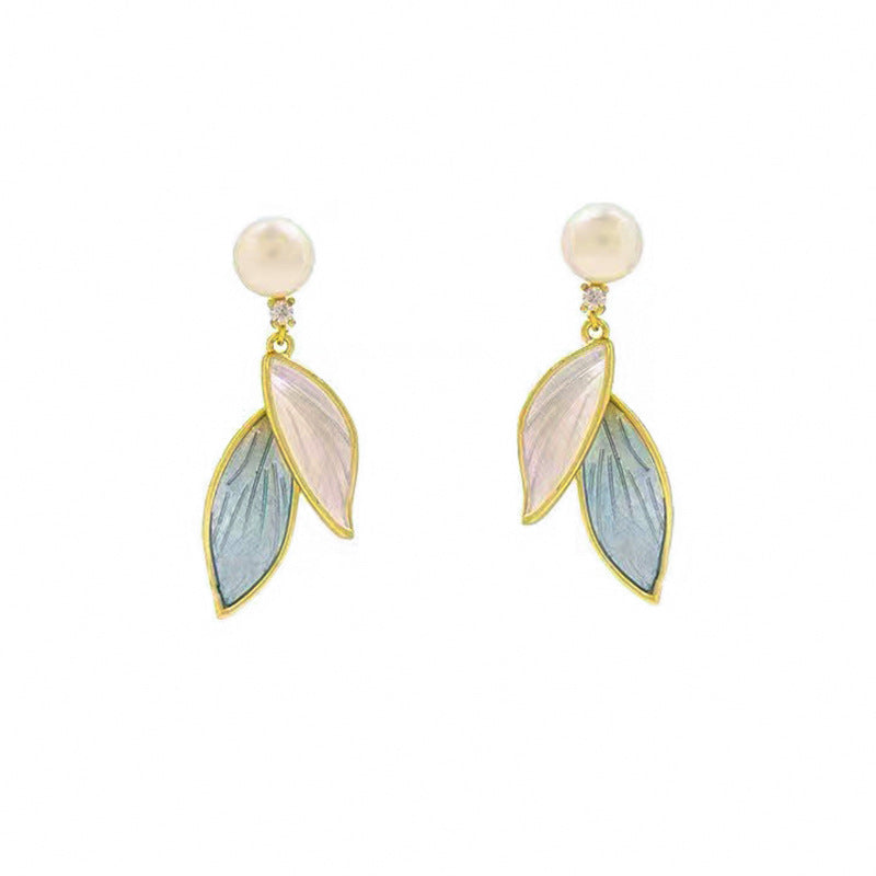 Jasmine Gold-filled Leaf Earrings