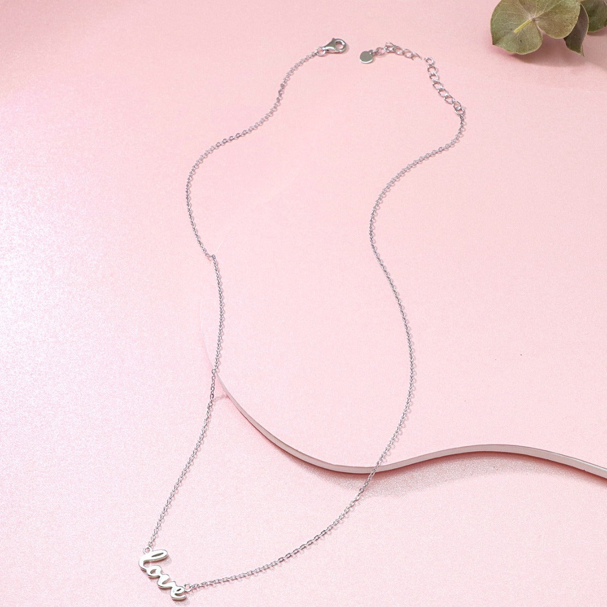 Love Silver Necklace