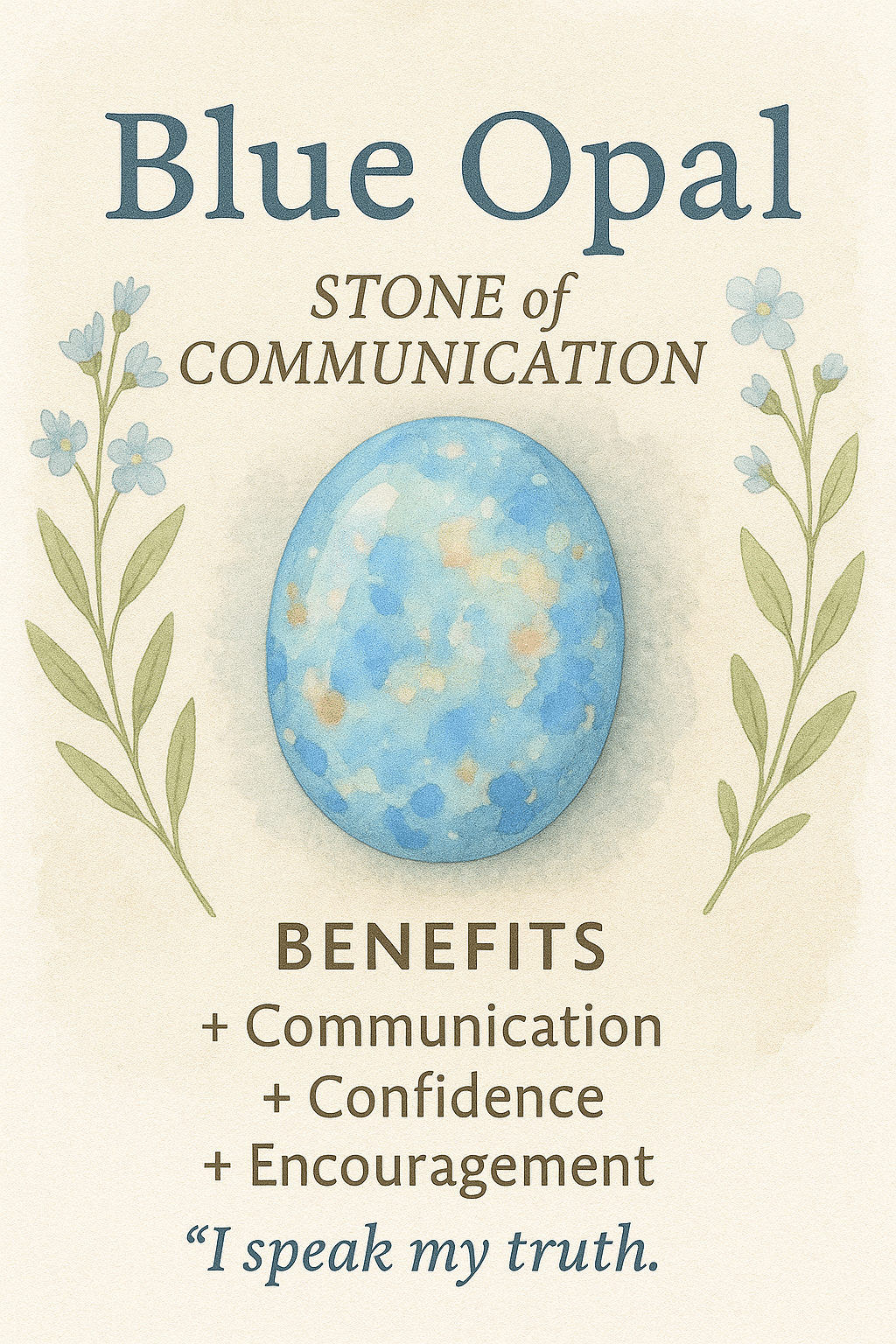 Ocean Glow Blue Opal Teardrop Ring