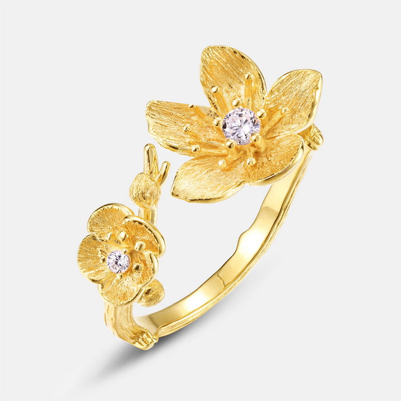 Twelve Flower Deity Ring – Almond Blossom (February)