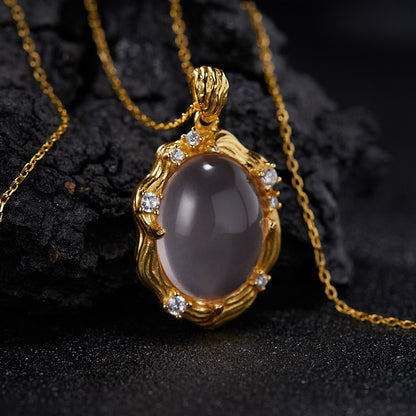 Rosé Aura Rose Quartz Necklace