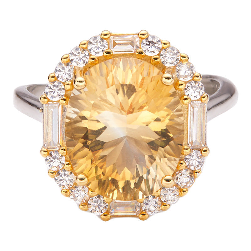 Elysian Halo Crystal Open Ring