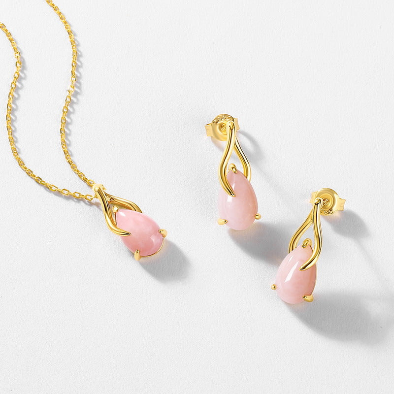 Love Pink Opal Earring