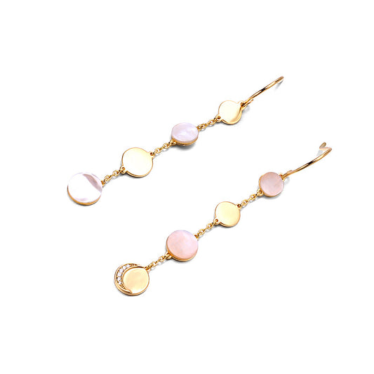 Luna Pearl Shell Drop Earrings