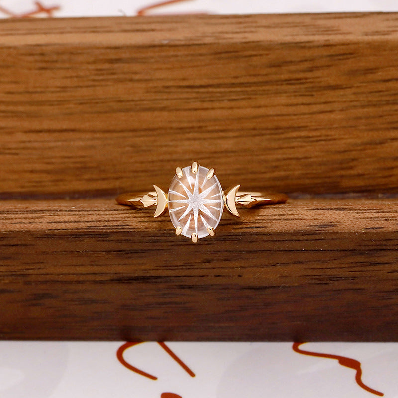 Moonlight Petal Ring