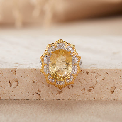 Aurora Radiance Gemstone Ring