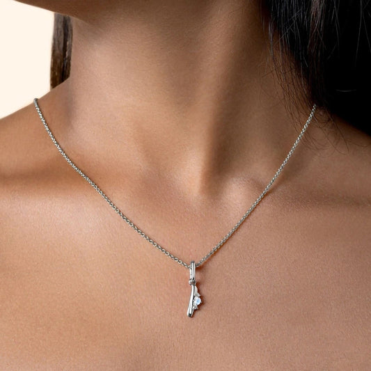 Evie Moonstone Letter Necklace