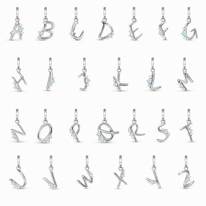 Evie Moonstone Letter Necklace