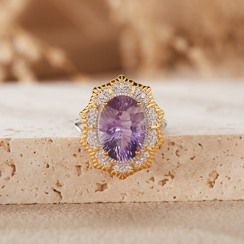 Aurora Radiance Gemstone Ring