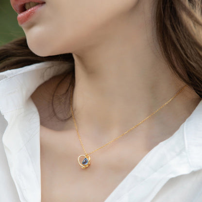 Azure Heart Necklace