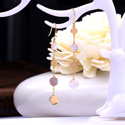 Luna Pearl Shell Drop Earrings