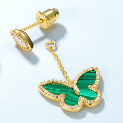 Dahlia Malachite Dedachable Earring